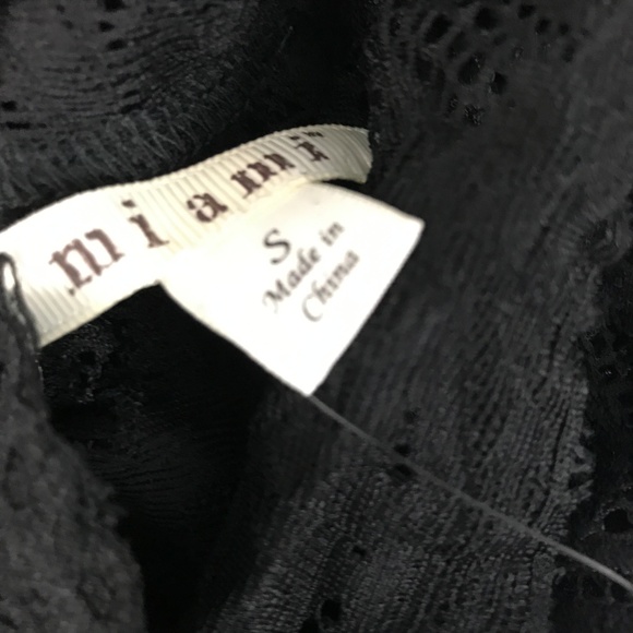 Francesca's Miami Black Lace High Neck Romper - Picture 8 of 8